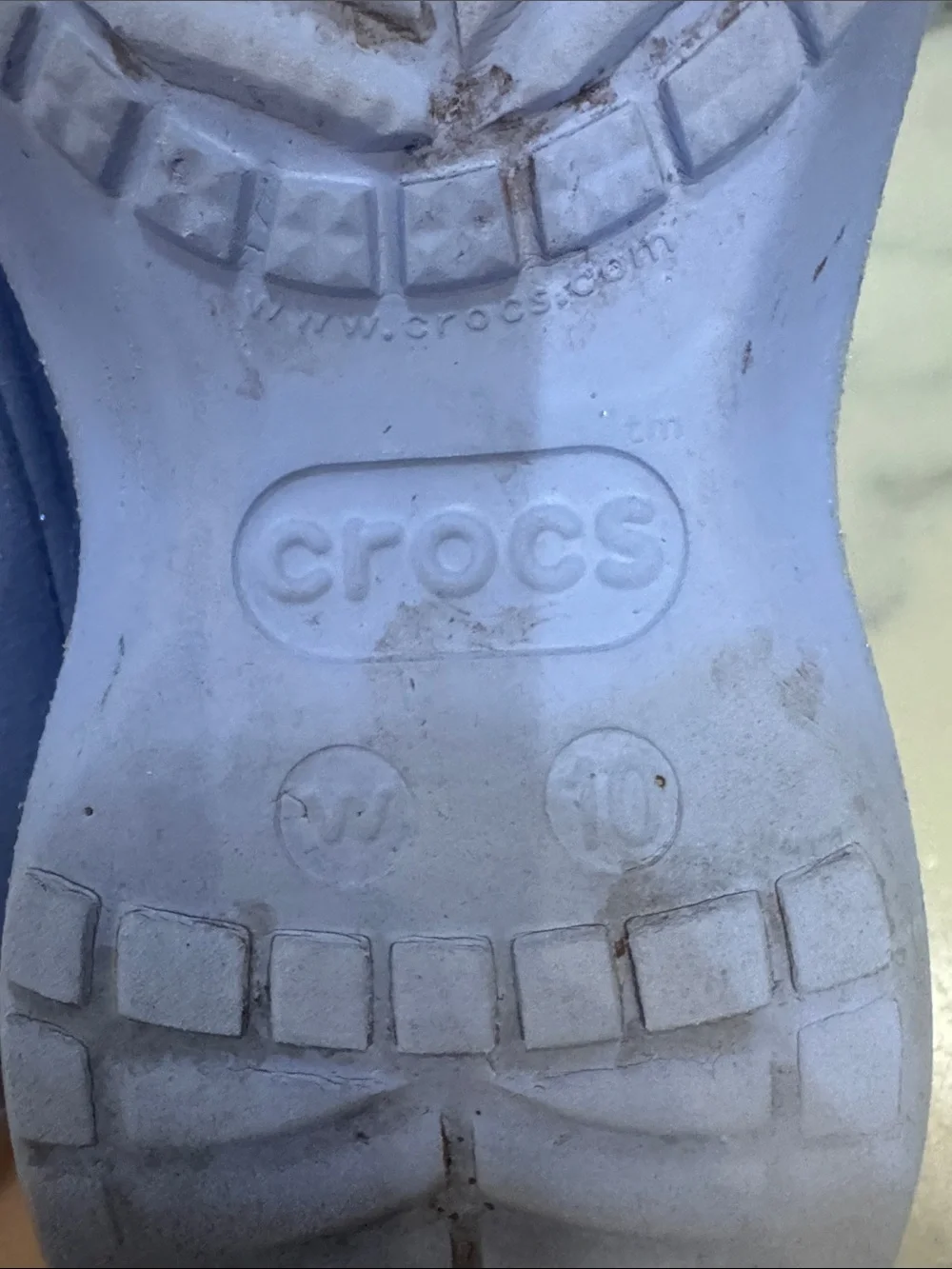 Crocs- lilac/glittery